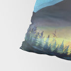 Mountain Lake Under Sunrise Pillow Sham Gallery Image 4