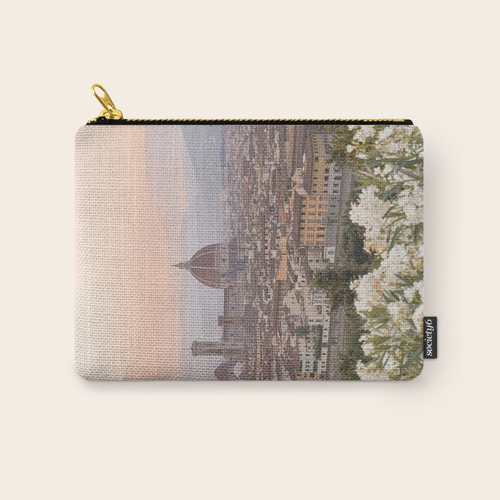 Il Duomo At Sunset Photo | Florence City View In Pastel Colors Art Print | Tuscany, Italy Travel Photography Carry All Pouch Gallery Image 1