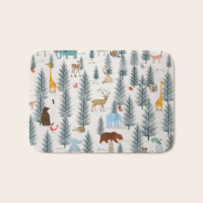 little nature woodland Bath Mat Gallery Image 1