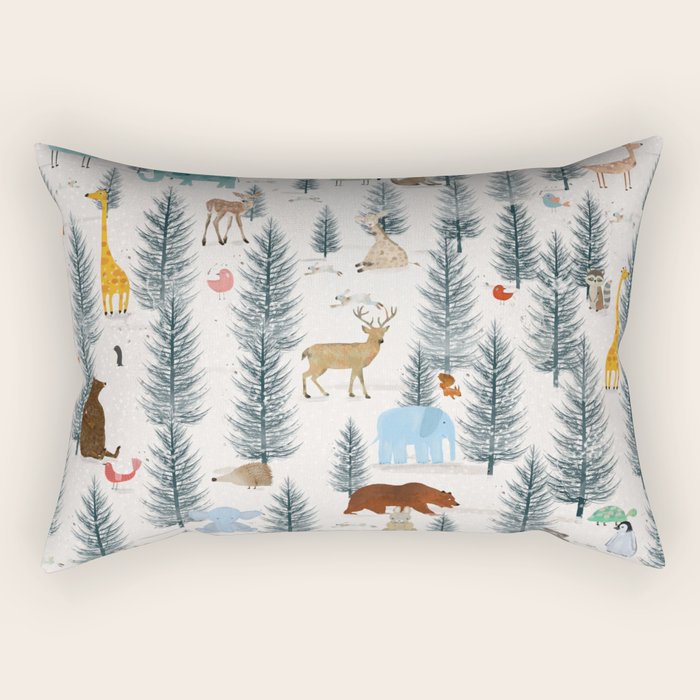 little nature woodland Rectangular Pillow Gallery Image 1