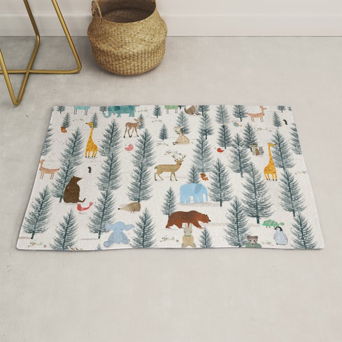 little nature woodland Rug Gallery Image 1