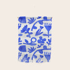 Abstract blue nature flower art pattern Wall Hanging Gallery Image 1