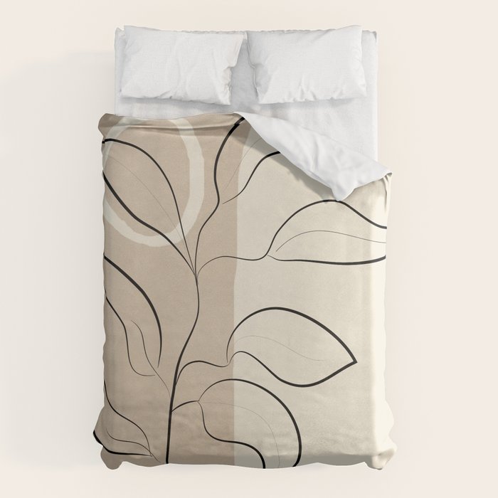 Abstract Minimal Plant 8 Duvet Cover Gallery Image 6