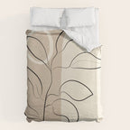 Abstract Minimal Plant 8 Duvet Cover Gallery Image 6