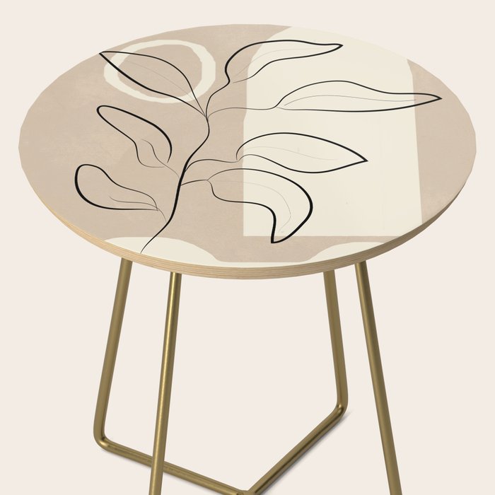 Abstract Minimal Plant 8 Side Table Gallery Image 2