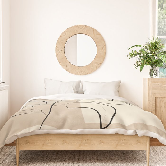 Abstract Minimal Plant 8 Duvet Cover Gallery Image 3