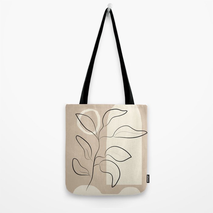 Abstract Minimal Plant 8 Tote Bag Gallery Image 2