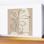 Abstract Minimal Plant 8 Wall Mural Gallery Image 2