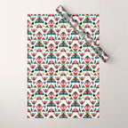 Colorful Autumn Moths Wrapping Paper Gallery Image 1
