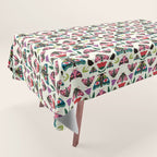 Colorful Autumn Moths Tablecloth Gallery Image 1