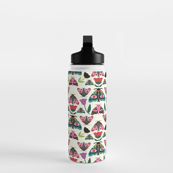 Colorful Autumn Moths Water Bottle Gallery Image 3