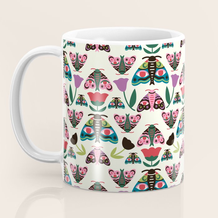 Colorful Autumn Moths Coffee Mug Gallery Image 3