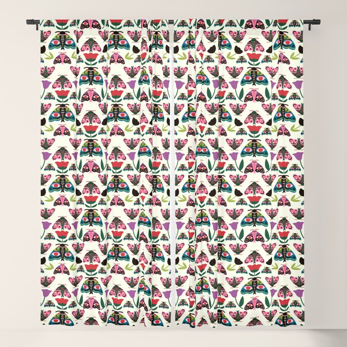 Colorful Autumn Moths Window Curtain Gallery Image 1