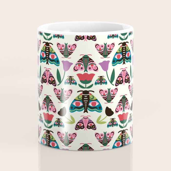 Colorful Autumn Moths Coffee Mug Gallery Image 4