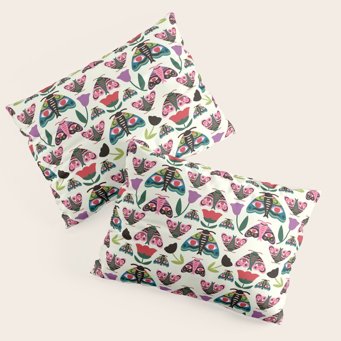 Colorful Autumn Moths Pillow Sham Gallery Image 3