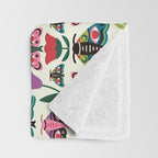 Colorful Autumn Moths Throw Blanket Gallery Image 3