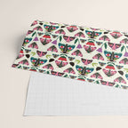 Colorful Autumn Moths Wrapping Paper Gallery Image 2