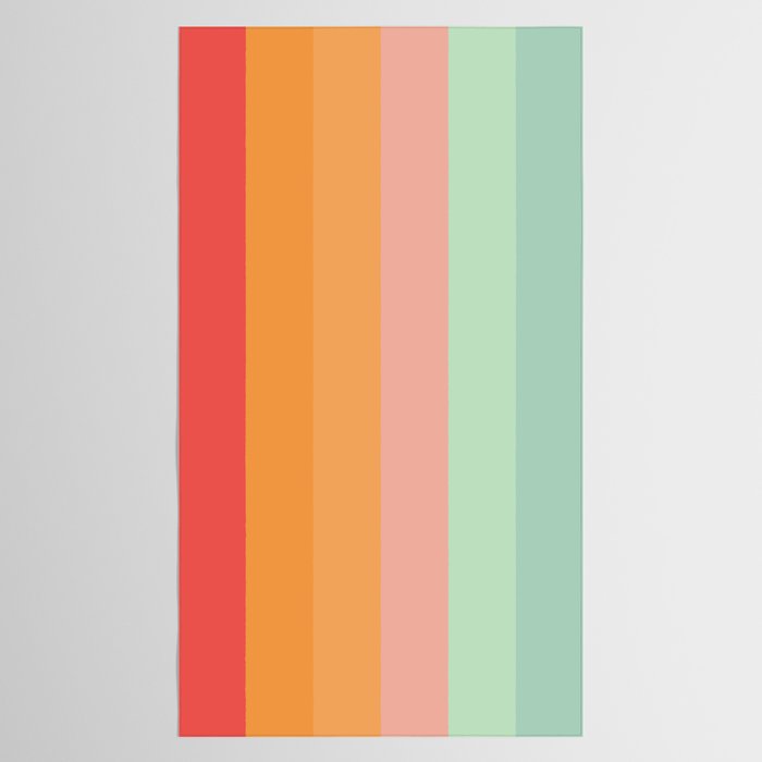 Vintage Rainbow Tablecloth Gallery Image 2