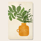 Boho Bouquet Vintage Botanical Illustration Cutting Board Gallery Image 1