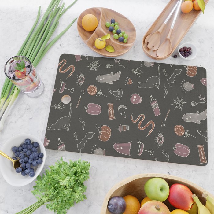 Spooky Core Halloween Print Cutting Board Gallery Image 2
