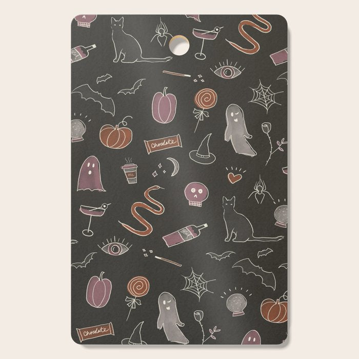 Spooky Core Halloween Print Cutting Board Gallery Image 1