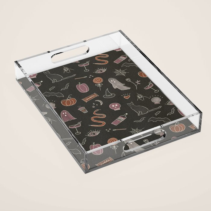 Spooky Core Halloween Print Acrylic Tray Gallery Image 1