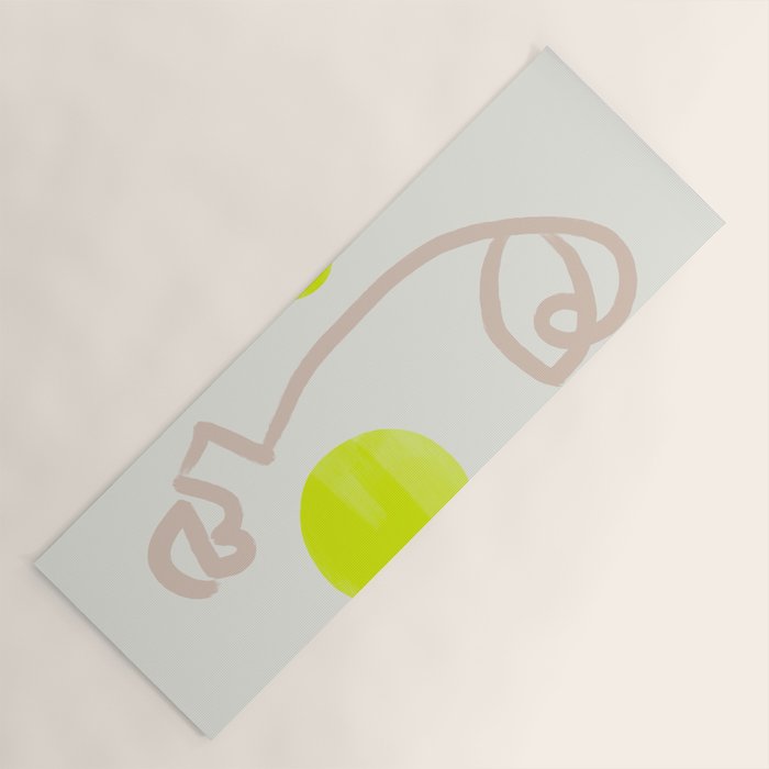 Sunny Face | Neon Yoga Mat Gallery Image 1