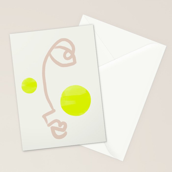 Sunny Face | Neon Stationery Card Gallery Image 2