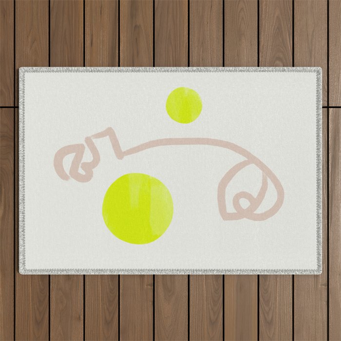 Sunny Face | Neon Outdoor Rug Gallery Image 1