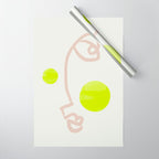 Sunny Face | Neon Wrapping Paper Gallery Image 1