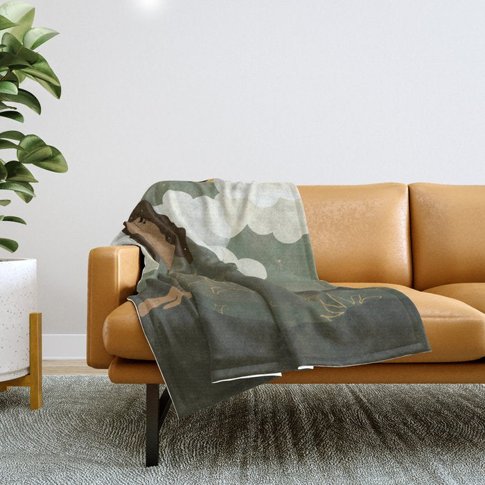 Head in the clouds Throw Blanket Gallery Image 1