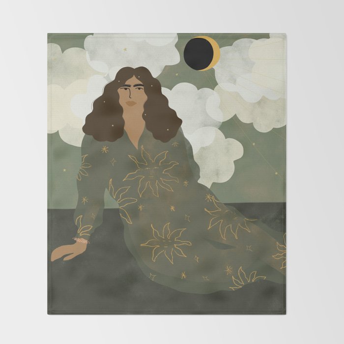 Head in the clouds Throw Blanket Gallery Image 2
