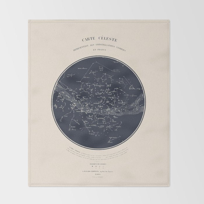 Carte Celeste Throw Blanket Gallery Image 2