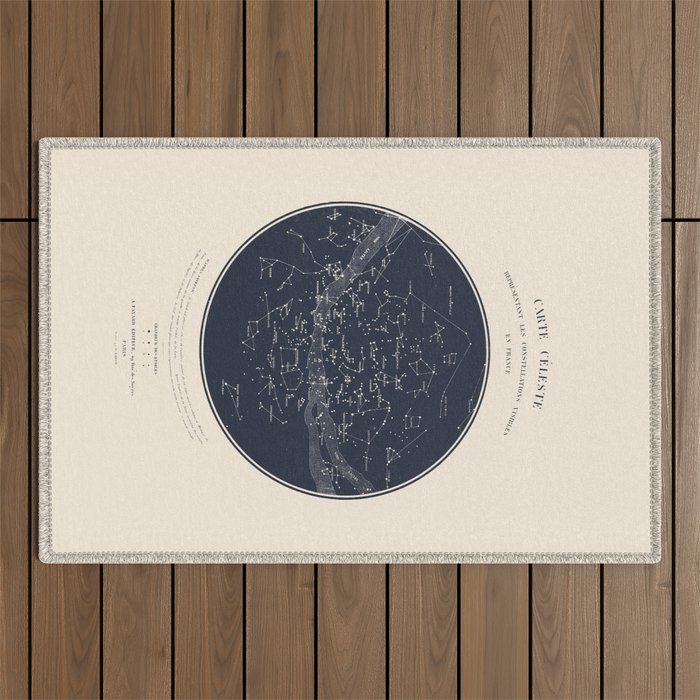 Carte Celeste Outdoor Rug Gallery Image 1