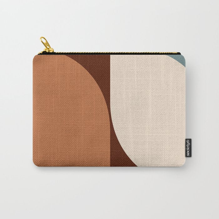 Almond Abstract II Carry All Pouch Gallery Image 1