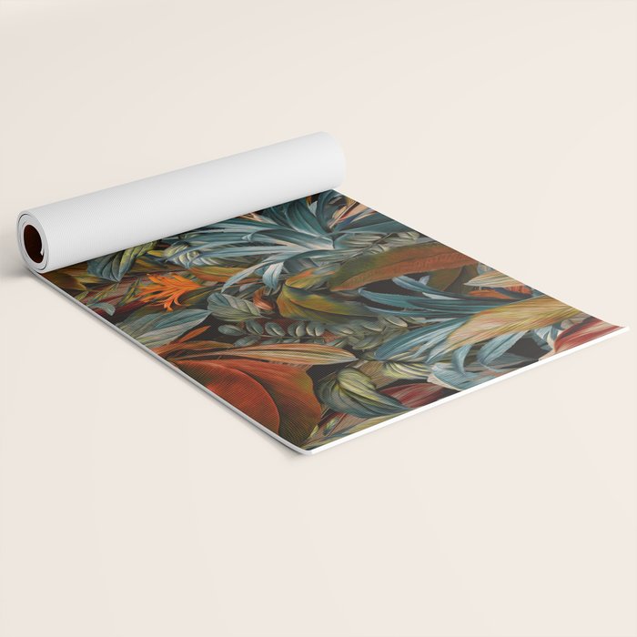 Tropical Night Garden Multicolor Yoga Mat Gallery Image 2