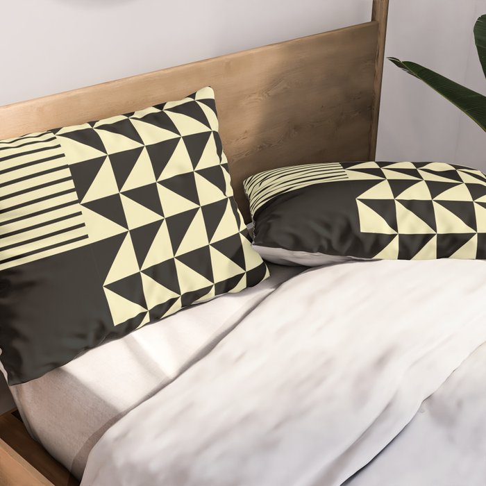 Dynamic Duo Shapes  Pillow Sham Gallery Image 2
