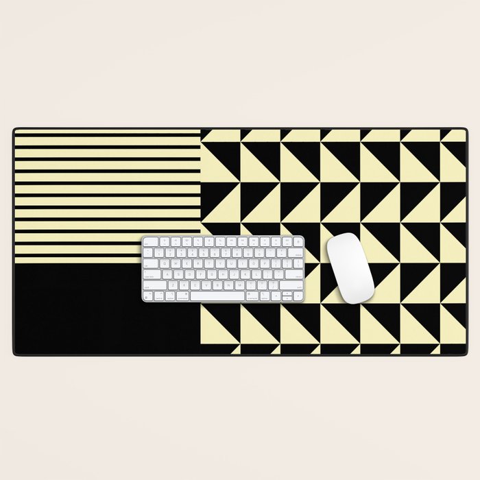 Dynamic Duo Shapes  Desk Mat Gallery Image 1