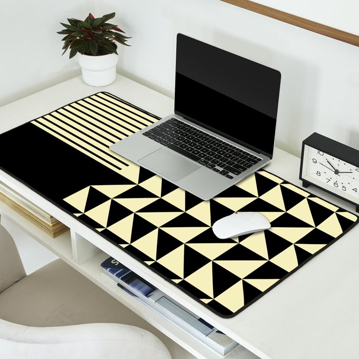 Dynamic Duo Shapes  Desk Mat Gallery Image 2