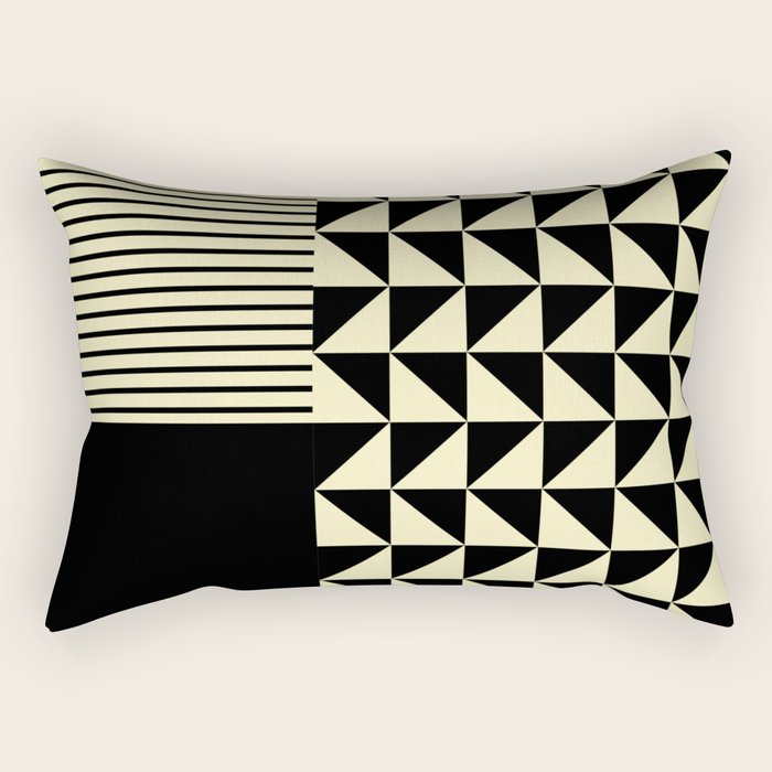 Dynamic Duo Shapes  Rectangular Pillow Gallery Image 1