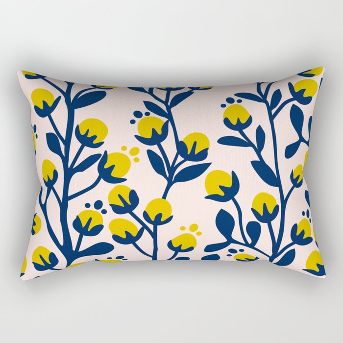 Garden Dreamer: flower buds Rectangular Pillow Gallery Image 2