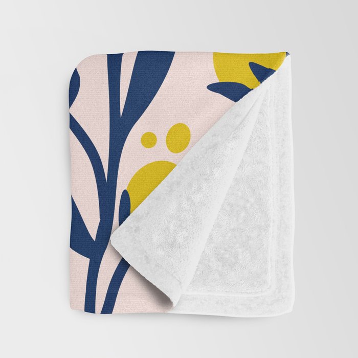 Garden Dreamer: flower buds Throw Blanket Gallery Image 3