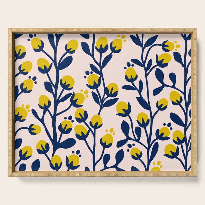 Garden Dreamer: flower buds Serving Tray Gallery Image 1