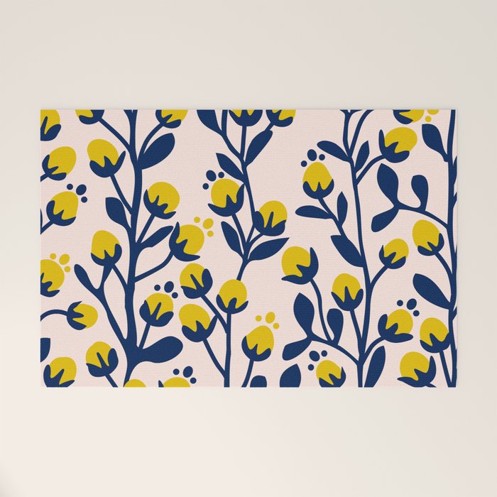 Garden Dreamer: flower buds Welcome Mat Gallery Image 1