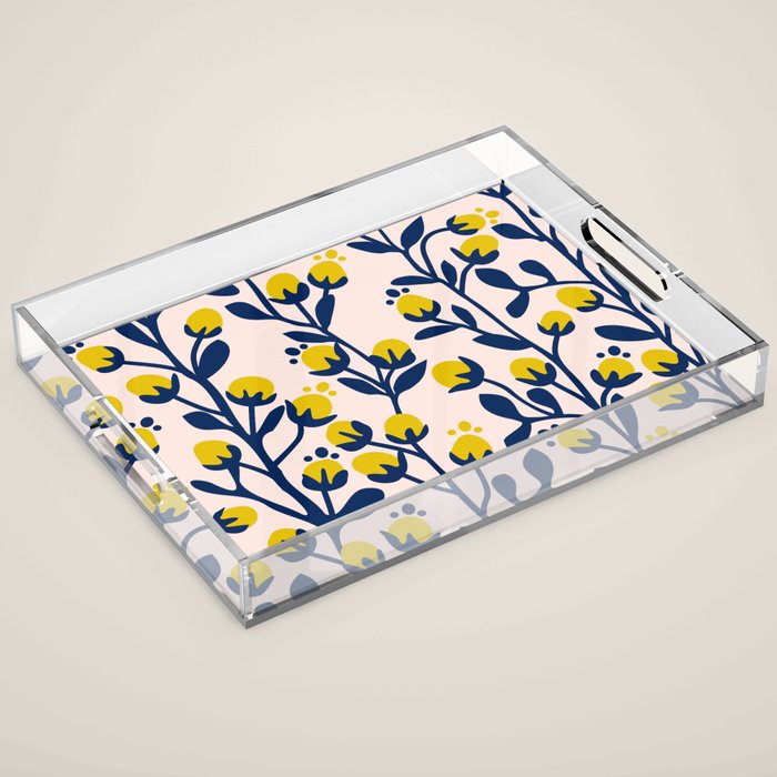 Garden Dreamer: flower buds Acrylic Tray Gallery Image 1