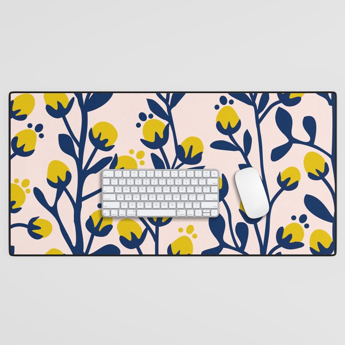 Garden Dreamer: flower buds Desk Mat Gallery Image 1