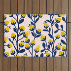 Garden Dreamer: flower buds Outdoor Rug Gallery Image 1