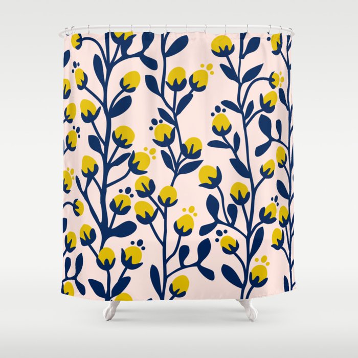 Garden Dreamer: flower buds Shower Curtain Gallery Image 1