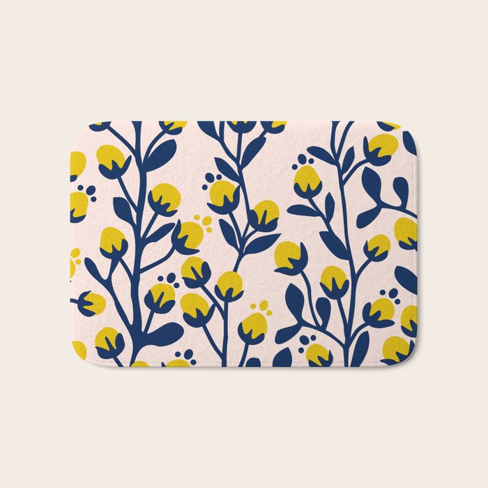 Garden Dreamer: flower buds Bath Mat Gallery Image 1