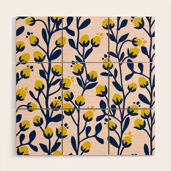 Garden Dreamer: flower buds Wood Wall Art Gallery Image 1